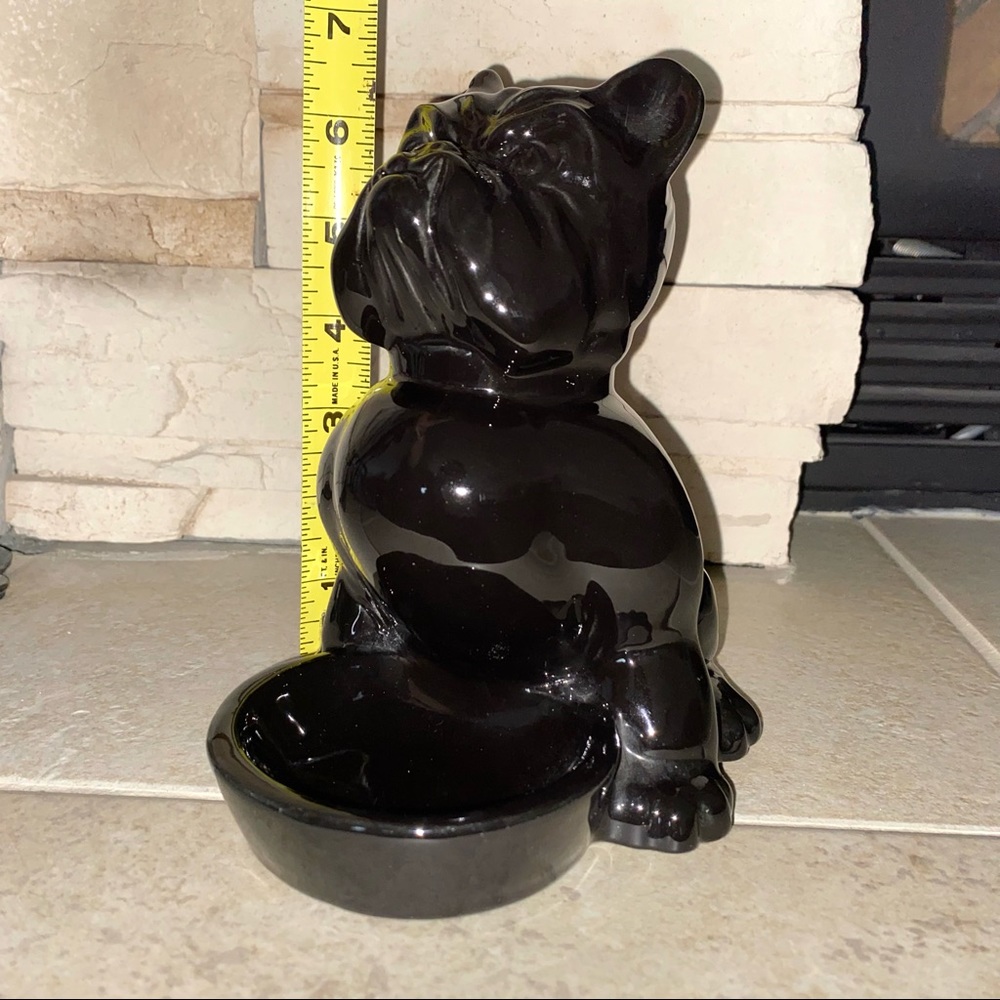 SOLD Vintage Hicock Bulldog with Bowl - Picture 10 of 11